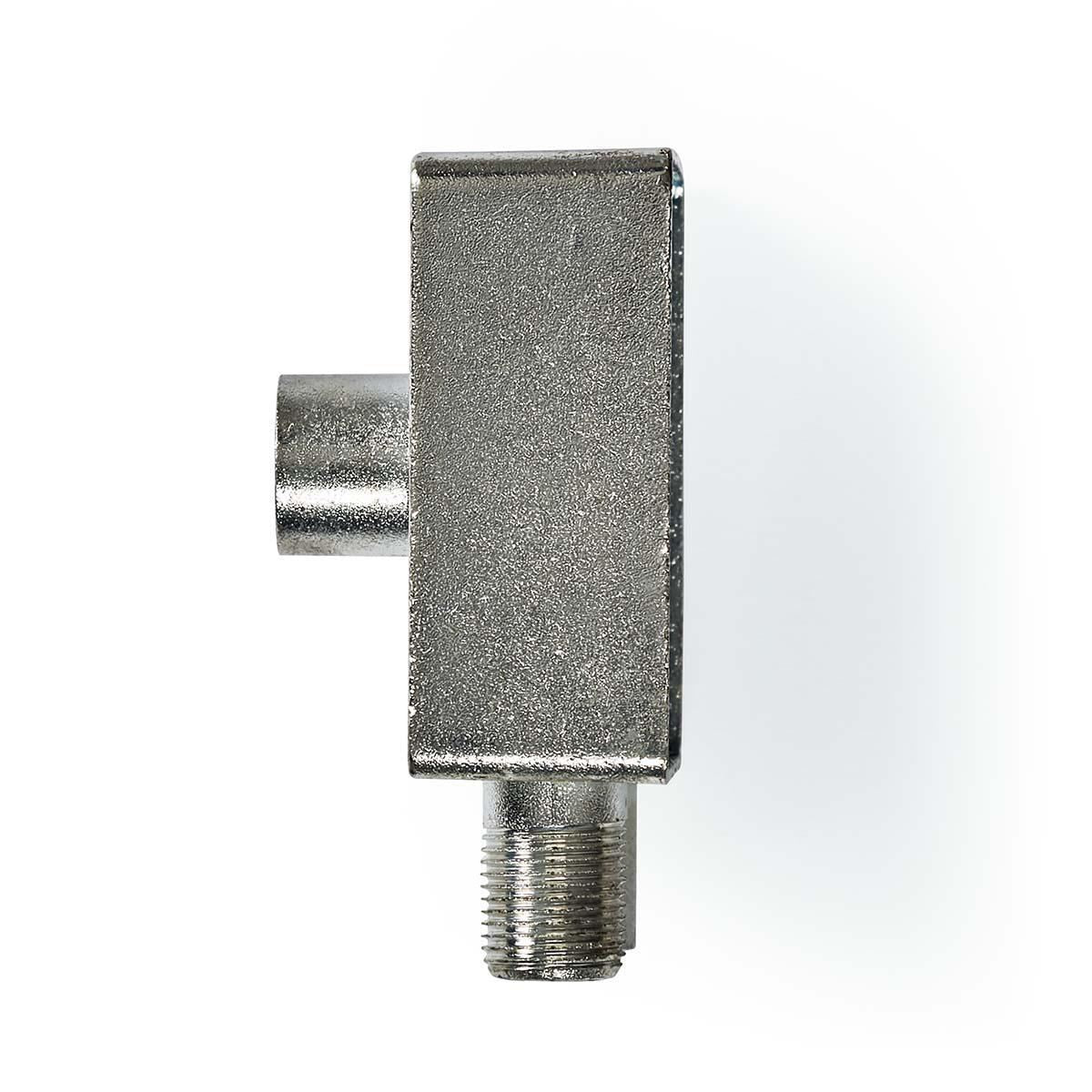 Nedis Satellite & Antenna Adapter | IEC (Coax) Female | F Female / IEC (Coax) Male | Nickel Plated | 75 Ohm | Straight | Metal | Metal / Silver | 1 pcs | Box