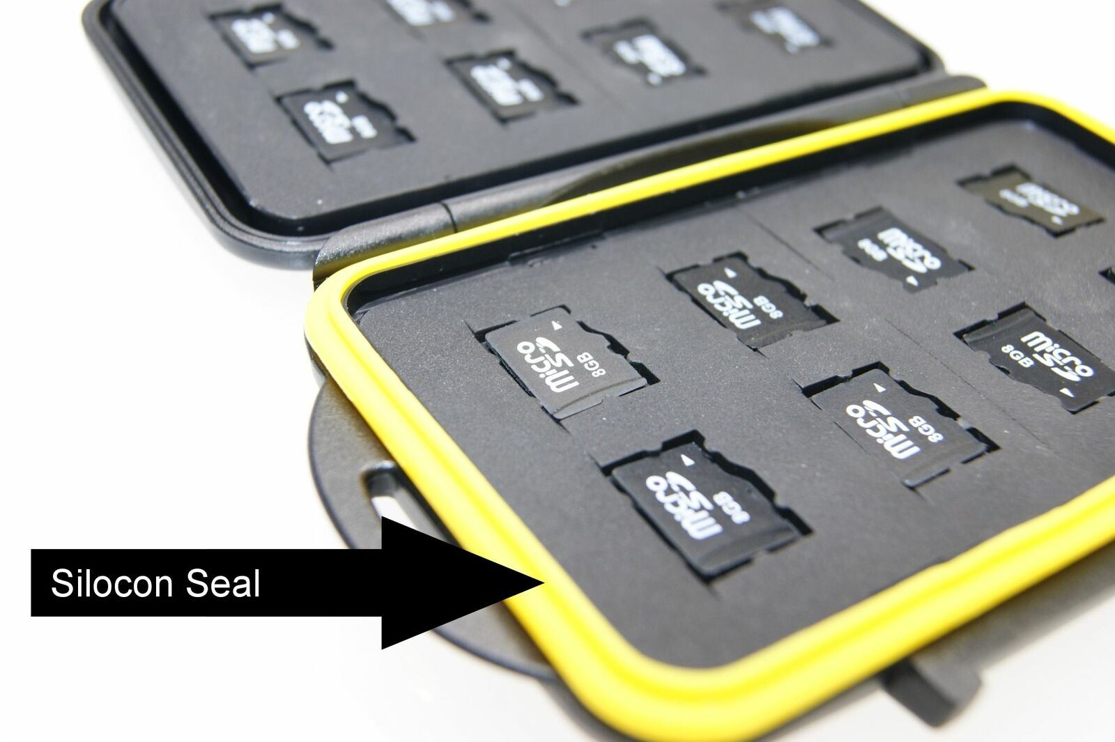 Ex-Pro Tough-Store Waterproof Memory Card Case, Holds 16 Micro SD SDHC SDXC Cards, Anti-Static, Shockproof, Floating Storage Box