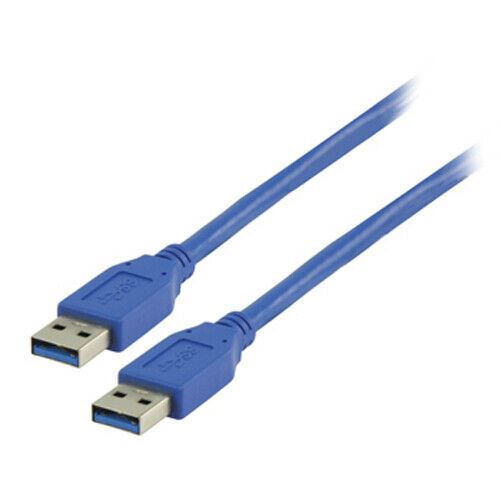 Nedis USB Cable |USB-A Male | USB-A Male | Nickel Plated | 5.00 m | Round | PVC | Blue