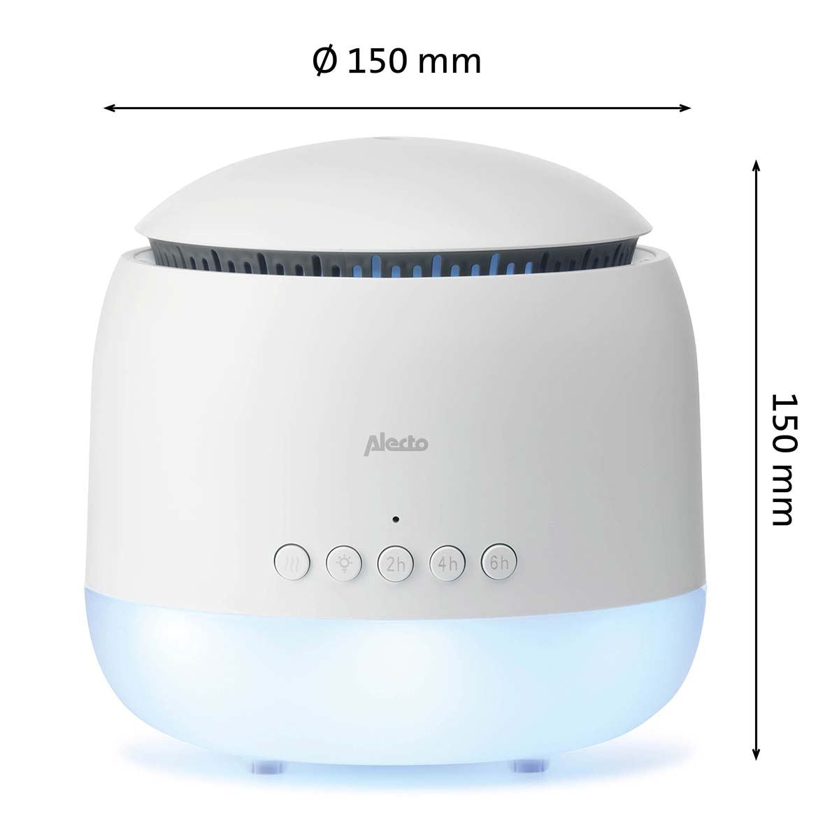 Alecto Baby Ultrasonic Aroma Diffuser, Scented Vaporizer Humidifier, Ｑuiet Diffuser With Timer Settings, Waterless Auto-Off & Night Light Projector