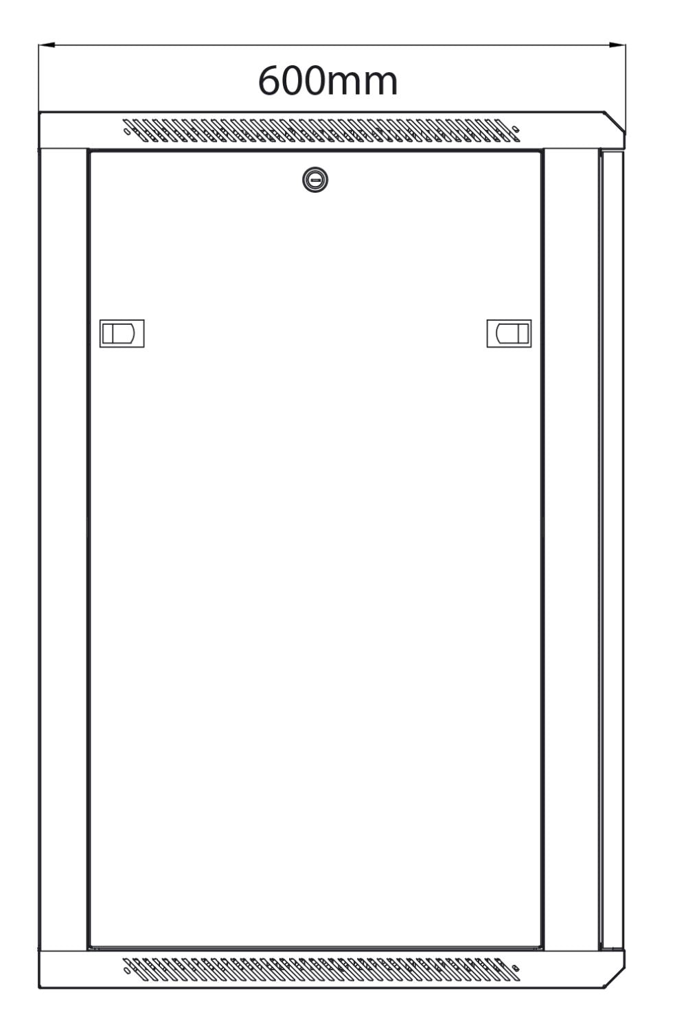 Adastra 19" Rack Cabinet with Glass Door 18U x 600mm Deep
