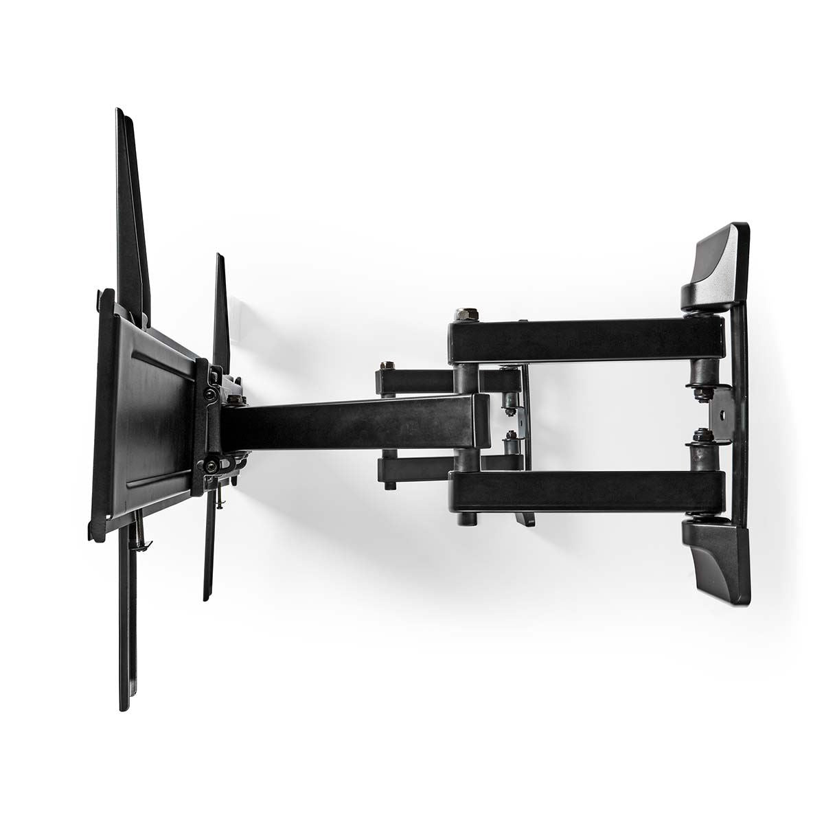 Nedis Full Motion TV Wall Mount | 32 - 70 " | Maximum supported screen weight: 40 kg | Tiltable | Rotatable | Minimum wall distance: 80 mm | Maximum wall distance: 520 mm | 3 Pivot point(s) | Steel | Black