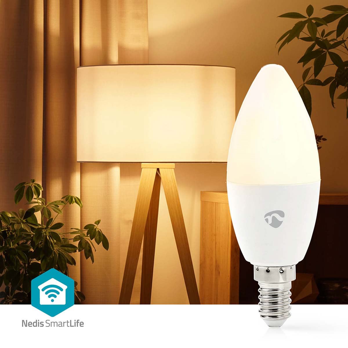 Nedis SmartLife Full Colour LED Bulb | E14 | 470 lm | 4.9 W | RGB / Warm to Cool White | 2700 - 6500 K | Android™ / IOS | Candle | 1 pcs