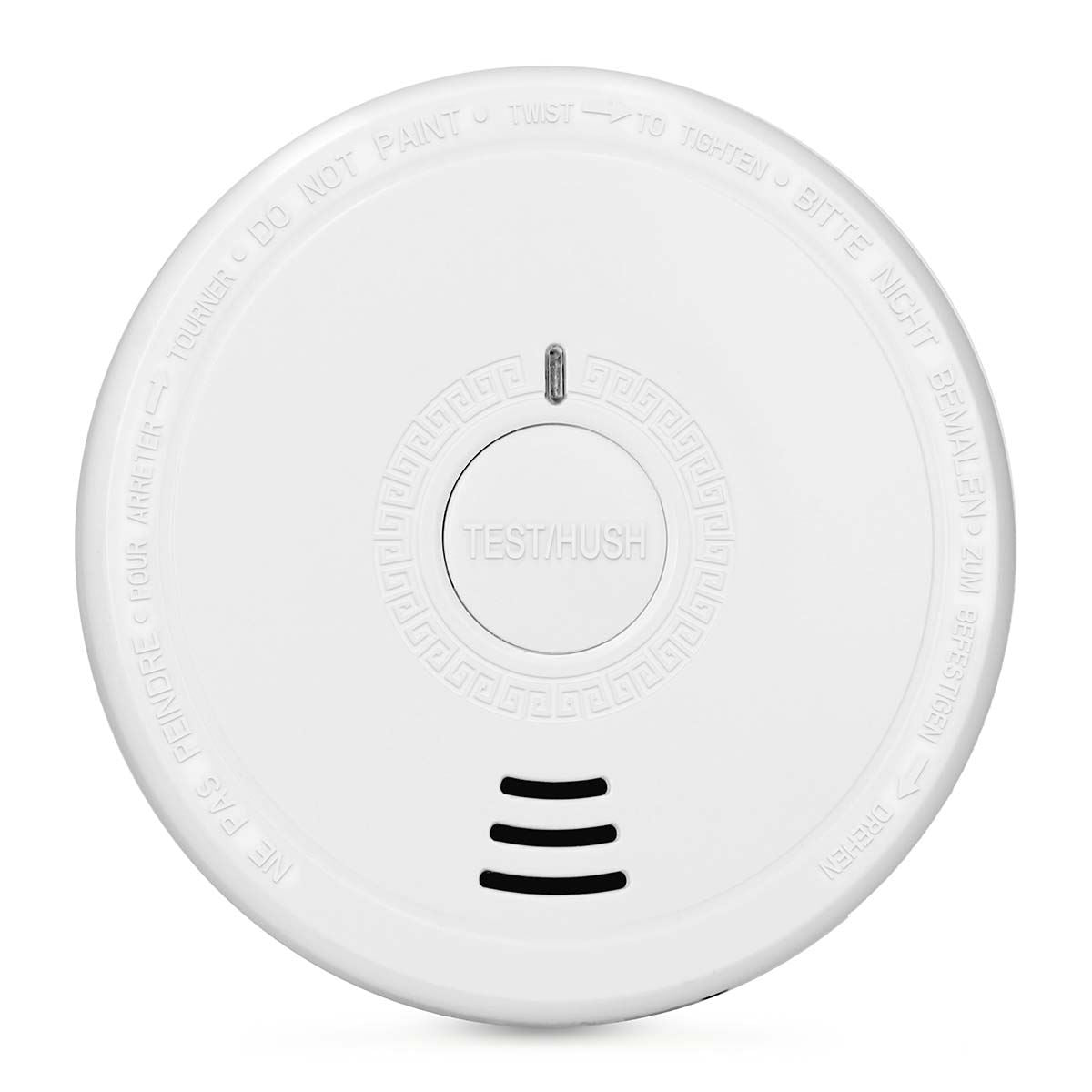 Alecto SA20 Smoke detector with Hush Button | >85 dB | Battery Included | EN14604:2005/AC:2008 | White |4 Pack