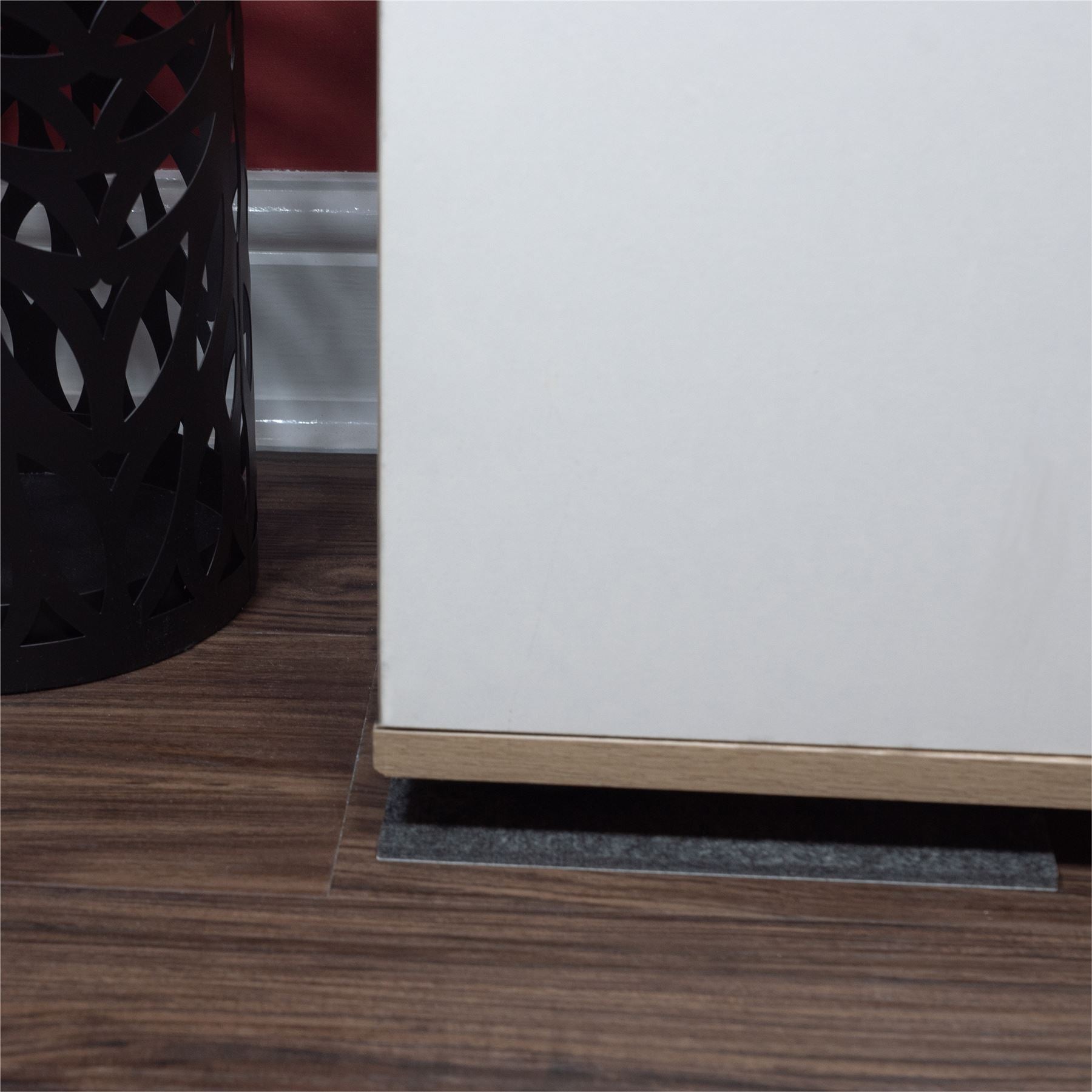 200mm 4 Pack Square Felt Pads Self Adhesive Black Sticky Furniture Floor Chair Legs Protectors