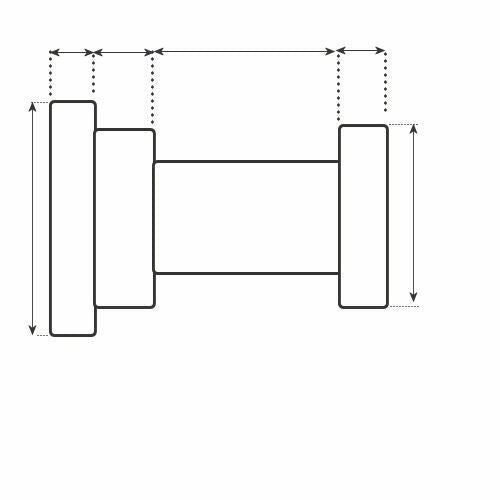 Ex-Pro Spigott Light Stand / Tripod Adapter with 1/4" & 3/8" Threads.