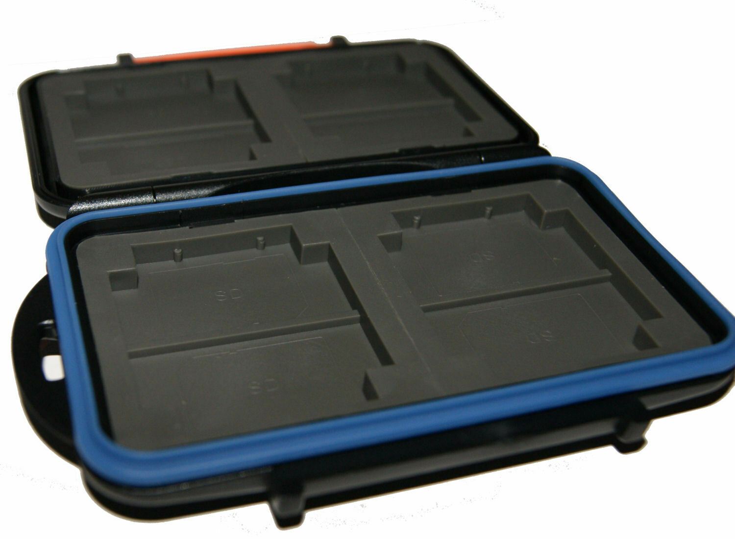 Ex-Pro Tough-Store Waterproof Memory Card Case for SD SDHC SDXC & CF Cards, Holds 8 SD + 4 Compact Flash, Shockproof Anti-Static Storage