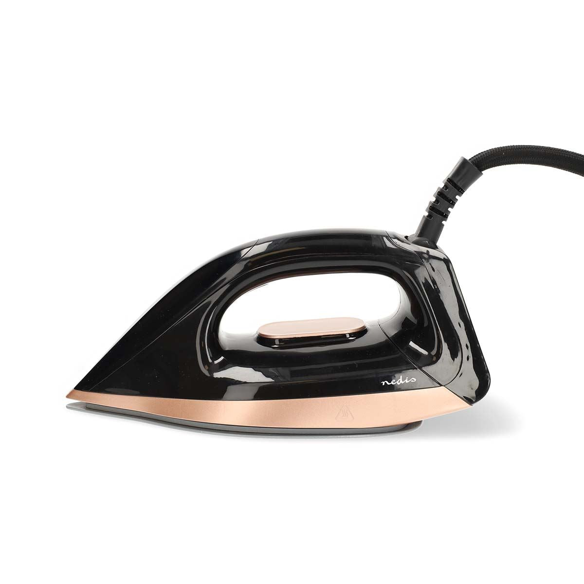 Nedis Steam Generator Iron 2400W, Powerful Fast Heating, Adjustable Steam Control, Vertical Steam Spray Function, 1500ml Connect Water Tank, Stainless Steel Soleplate - Rose Gold