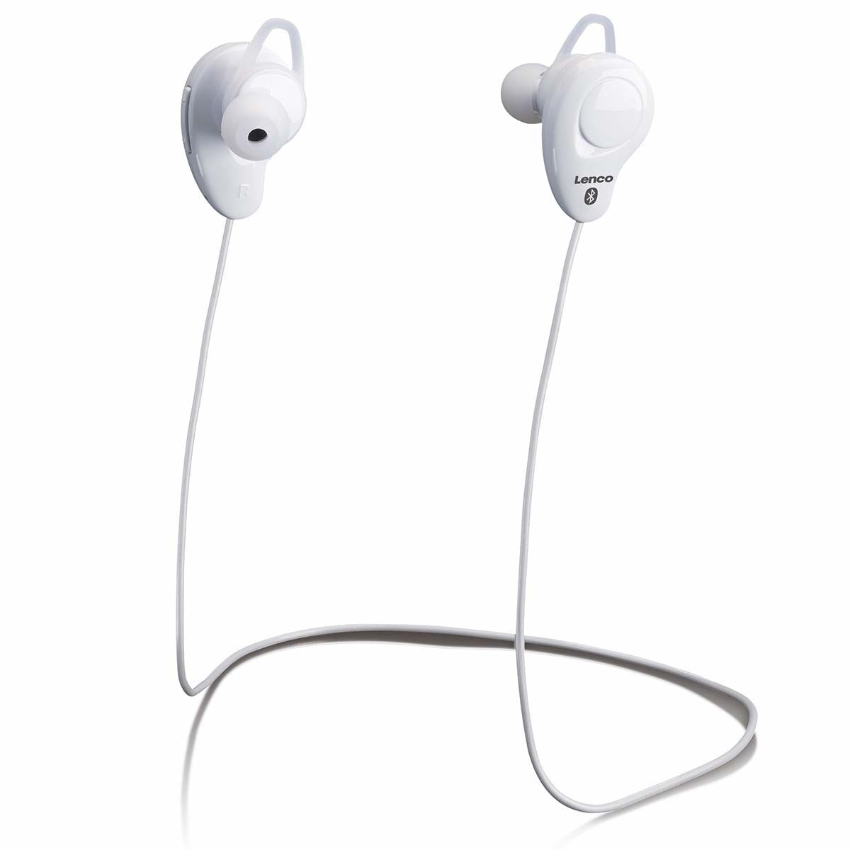 Lenco Sports Bluetooth® | Rechargable In-Ear Earphones | White