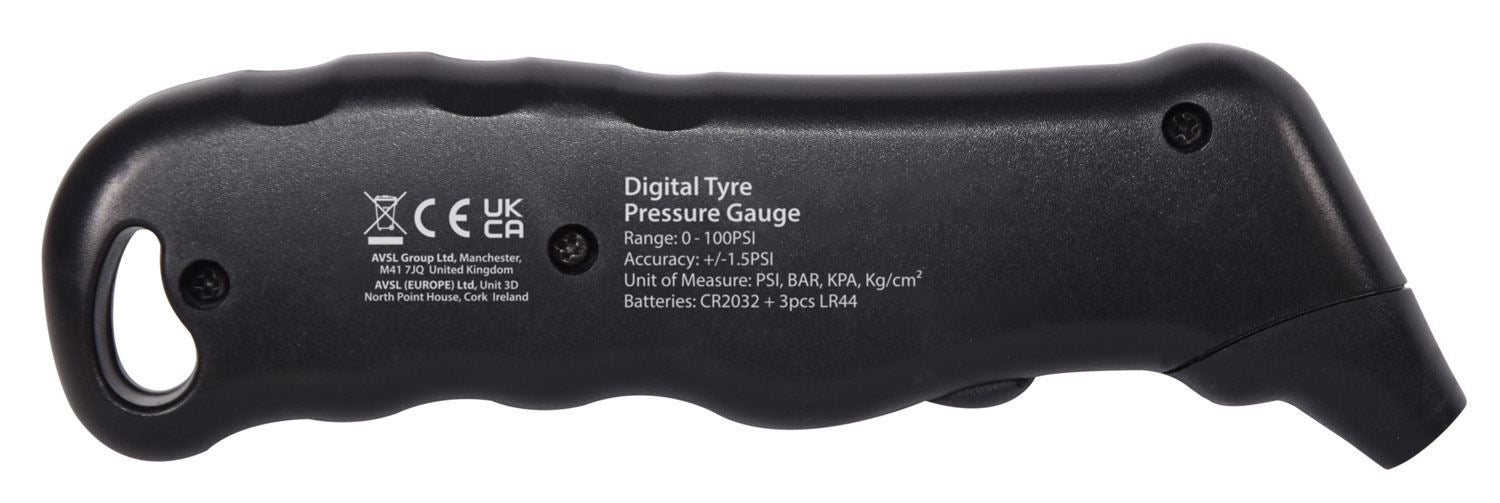 Mercury Digital Tire Pressure Gauge for Accurate Readings, Easy Visibility, Durable Construction | Car, motorcycle and Bike tyre pressure gauge