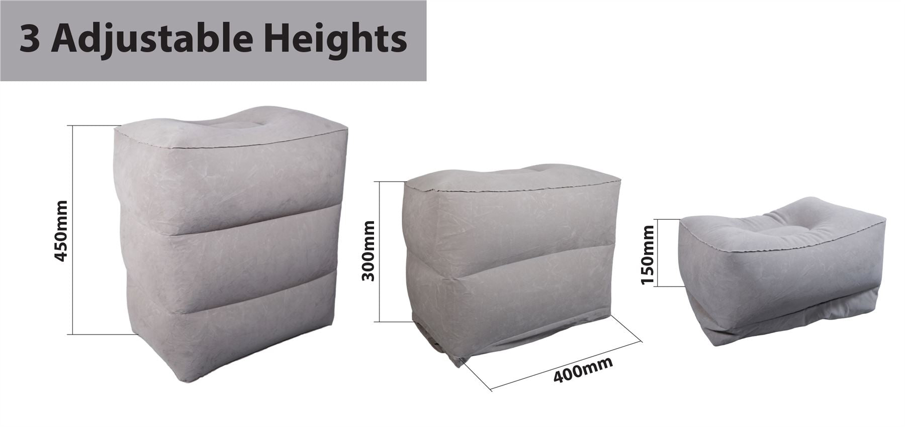 Inflatable Travel Foot Rest Cushion