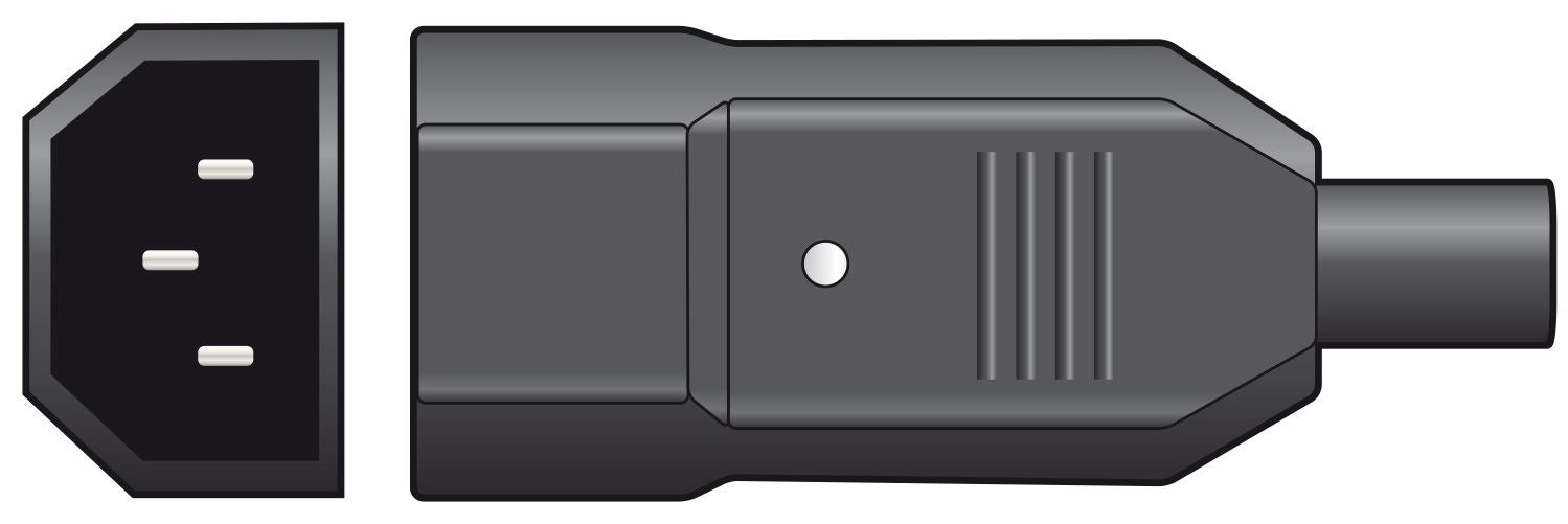 Mercury Rewireable IEC C14 Male Inline Socket Plug 6A 250V