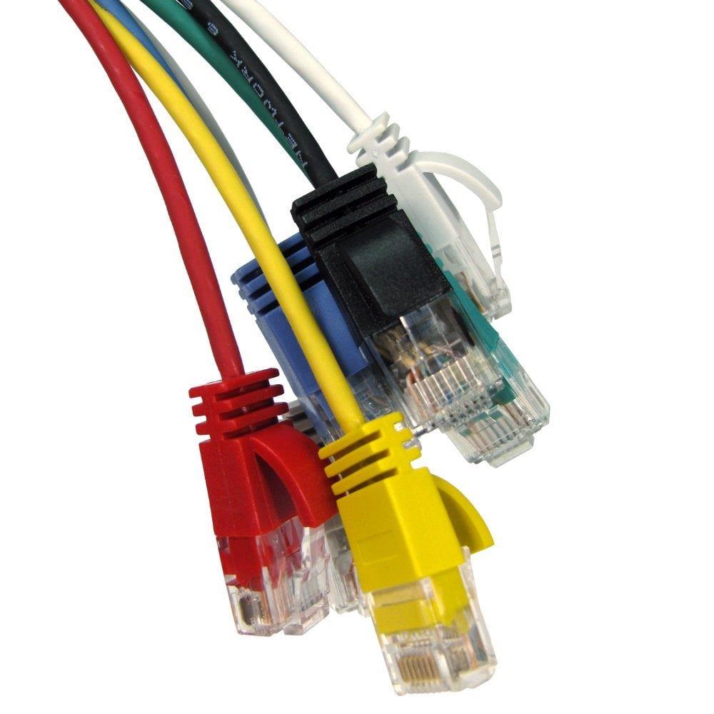 Ex-Pro 25cm (0.25m) Cat6 Silm 32AWG Patch Cables for 1U Patching - Grey