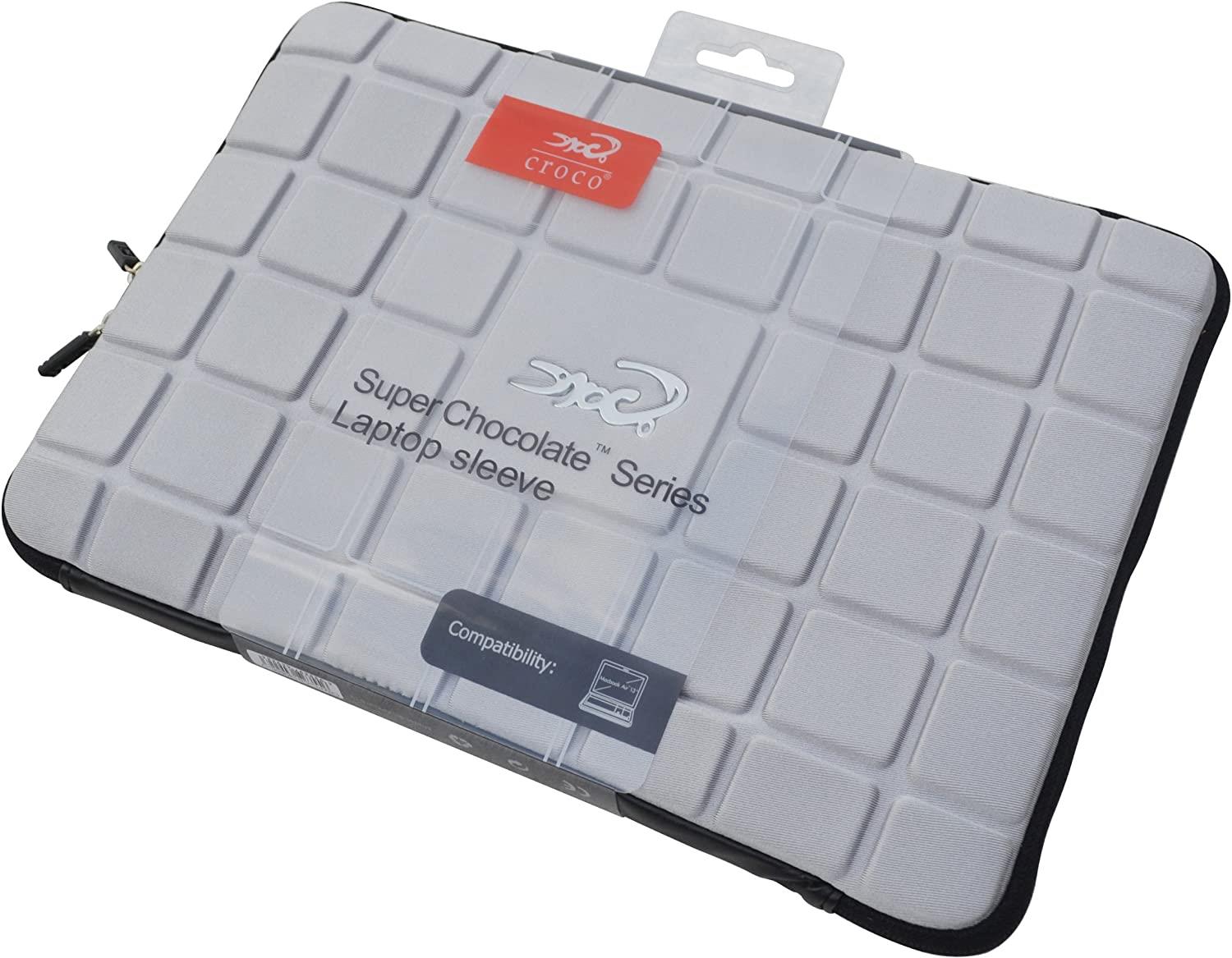 Croco 15" Inch Apple Macbook / Laptops Super Chocolate Carry Case Sleeve - Grey