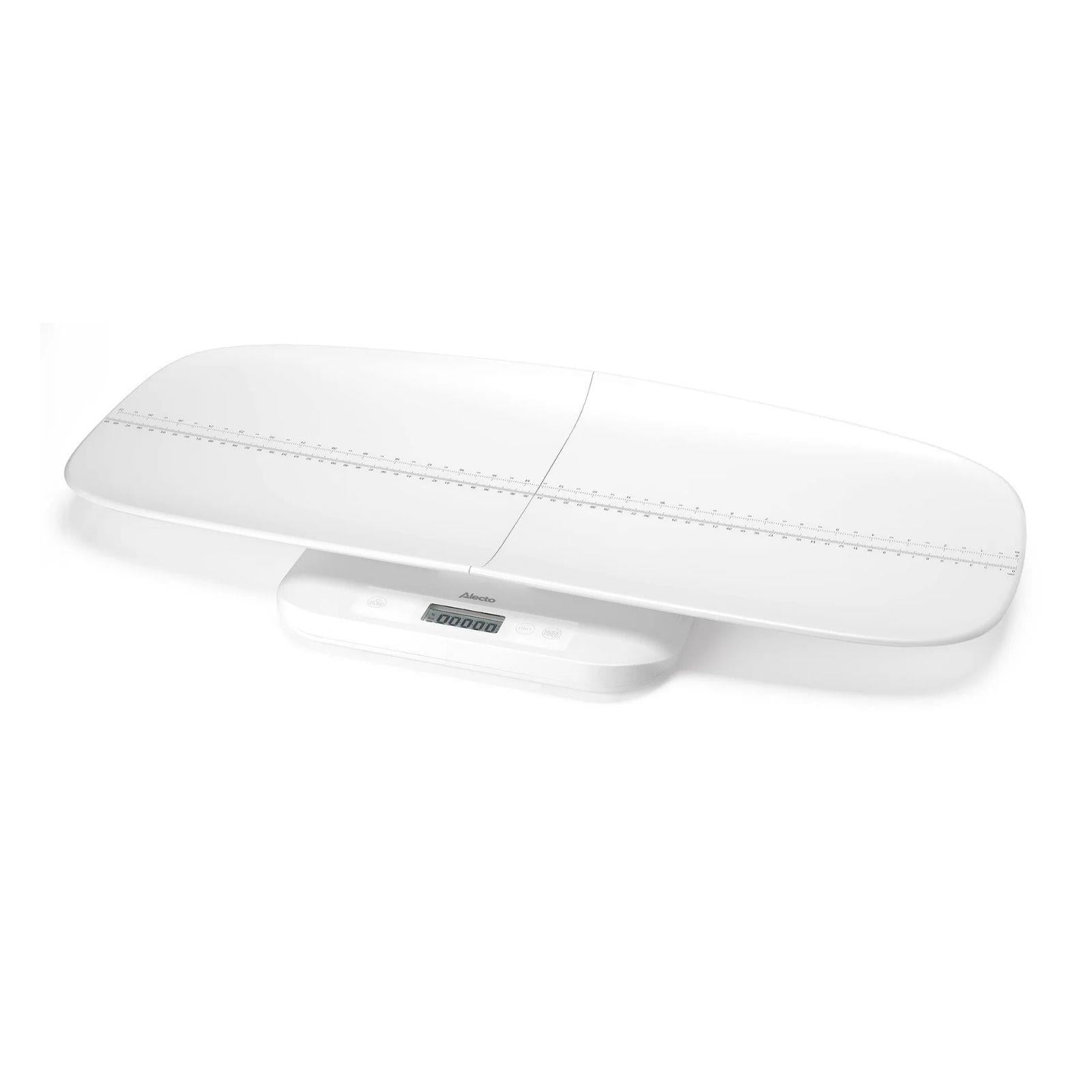 Alecto Digital Baby Weighing Scales, Personal Scale and Pet Scale in one - Up to 150 kg with Removable Weighing Surface - White | BC70