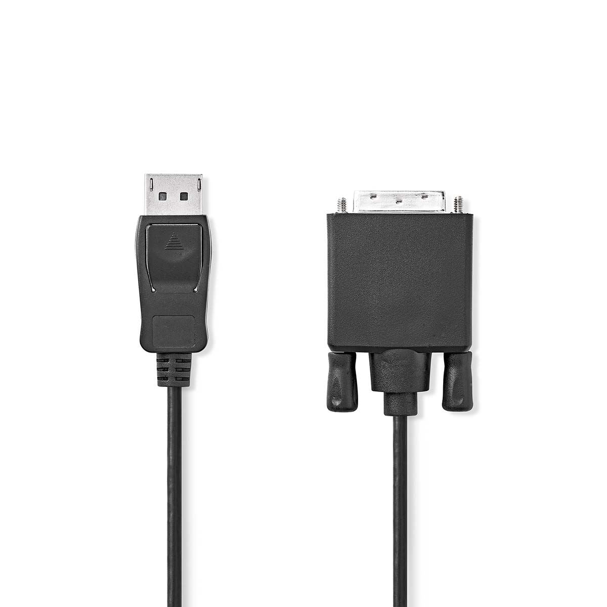 Nedis DisplayPort Cable | DisplayPort Male | DVI-D 24+1-Pin Male | 1080p | Nickel Plated | 2.00 m | Round | PVC | Black | Label