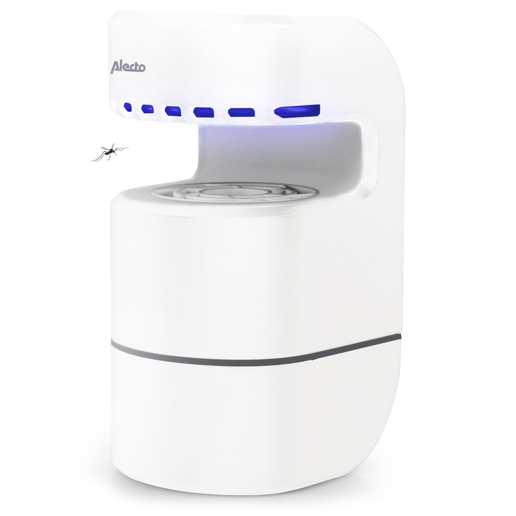 Alecto EU Travel Insect Friendly Catching Lamp Effective against mosquitoes, flies, and other flying insects | Plug and Play | for EU Travel Use only