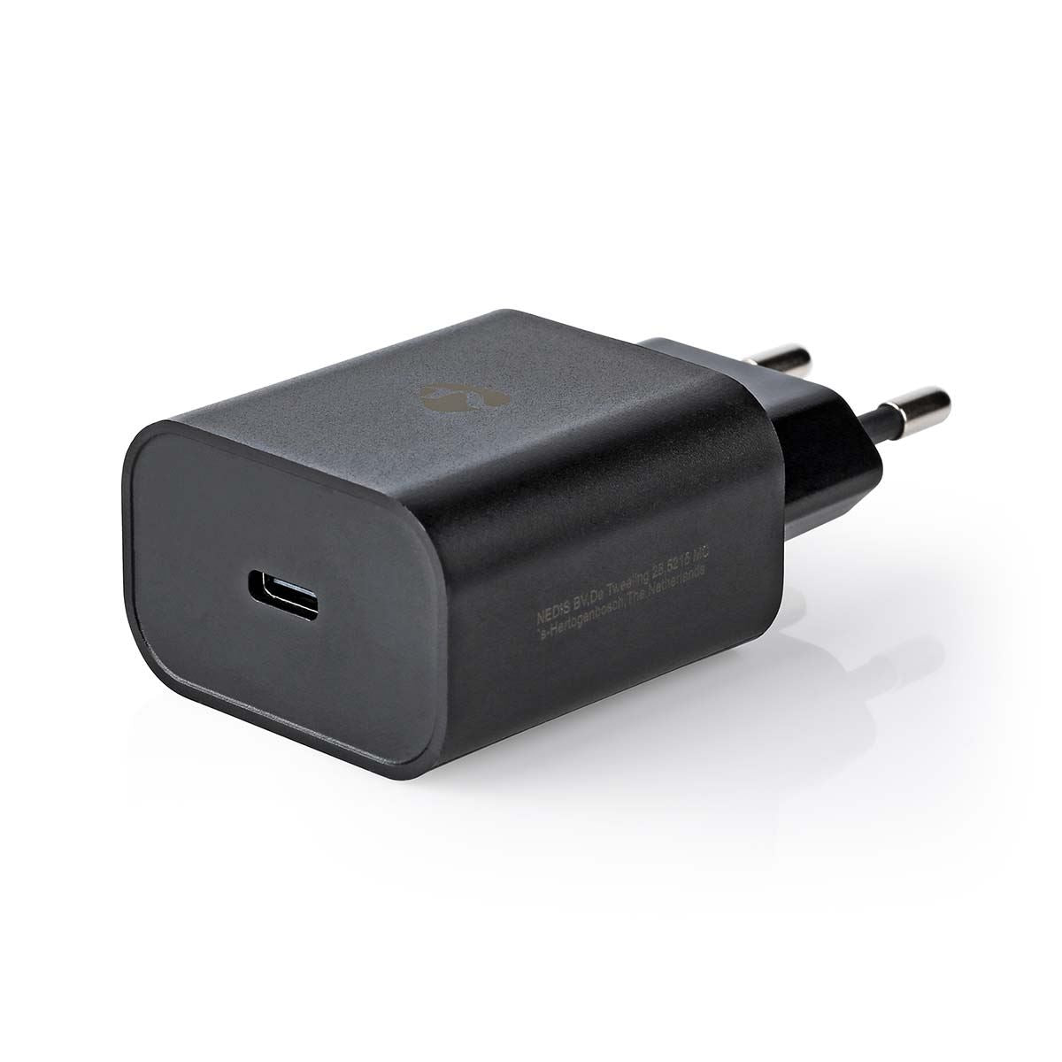 Nedis EU Euro Travel Wall Charger | 30 W | PD3.0 27W / PD3.0 30W / QC3.0 | Quick charge feature | 1.5 / 2.0 / 2.5 / 3.0 A | Number of outputs: 1 | USB-C™ | Automatic Voltage Selection | Black