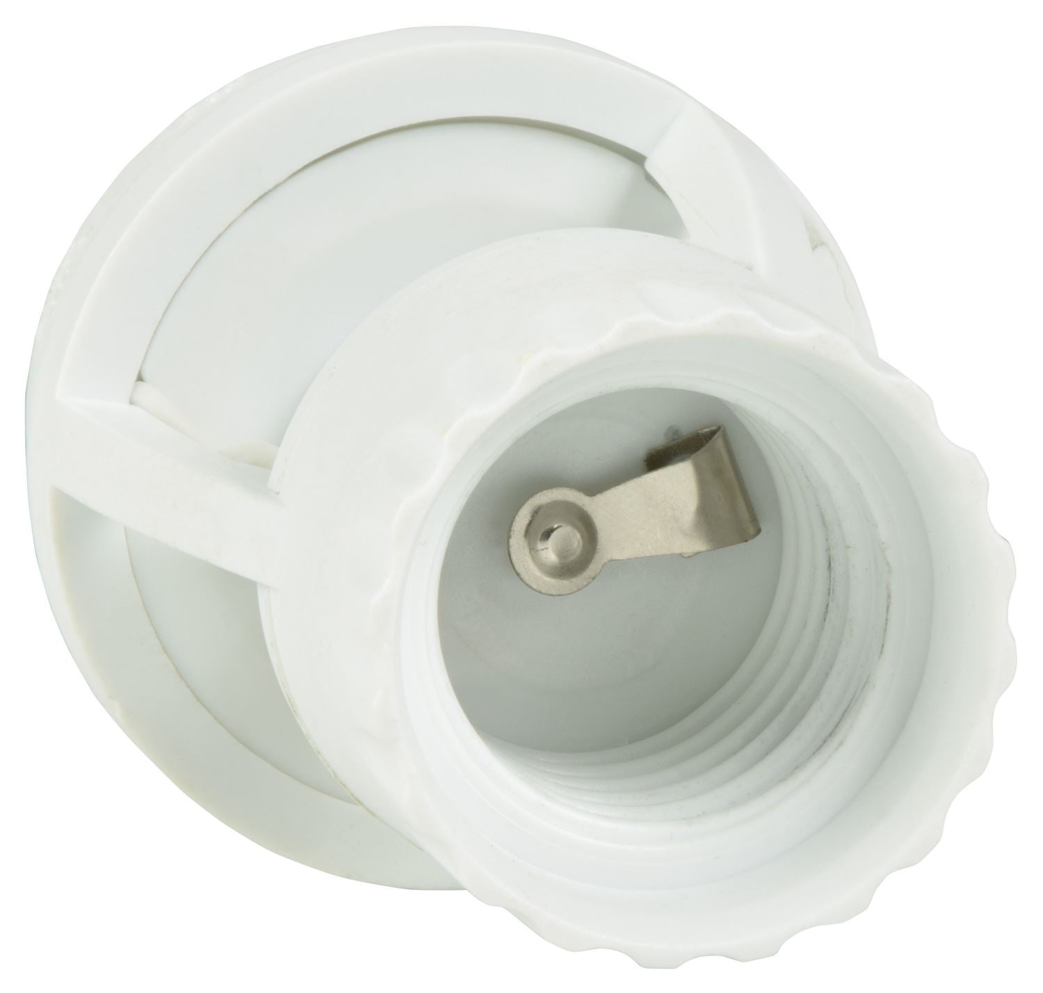 E27 Light Lamp Socket PIR Occupancy Motion Sensor Detector, Converter Adaptor, Ceiling Mount, 360 Degree 6m Range, White