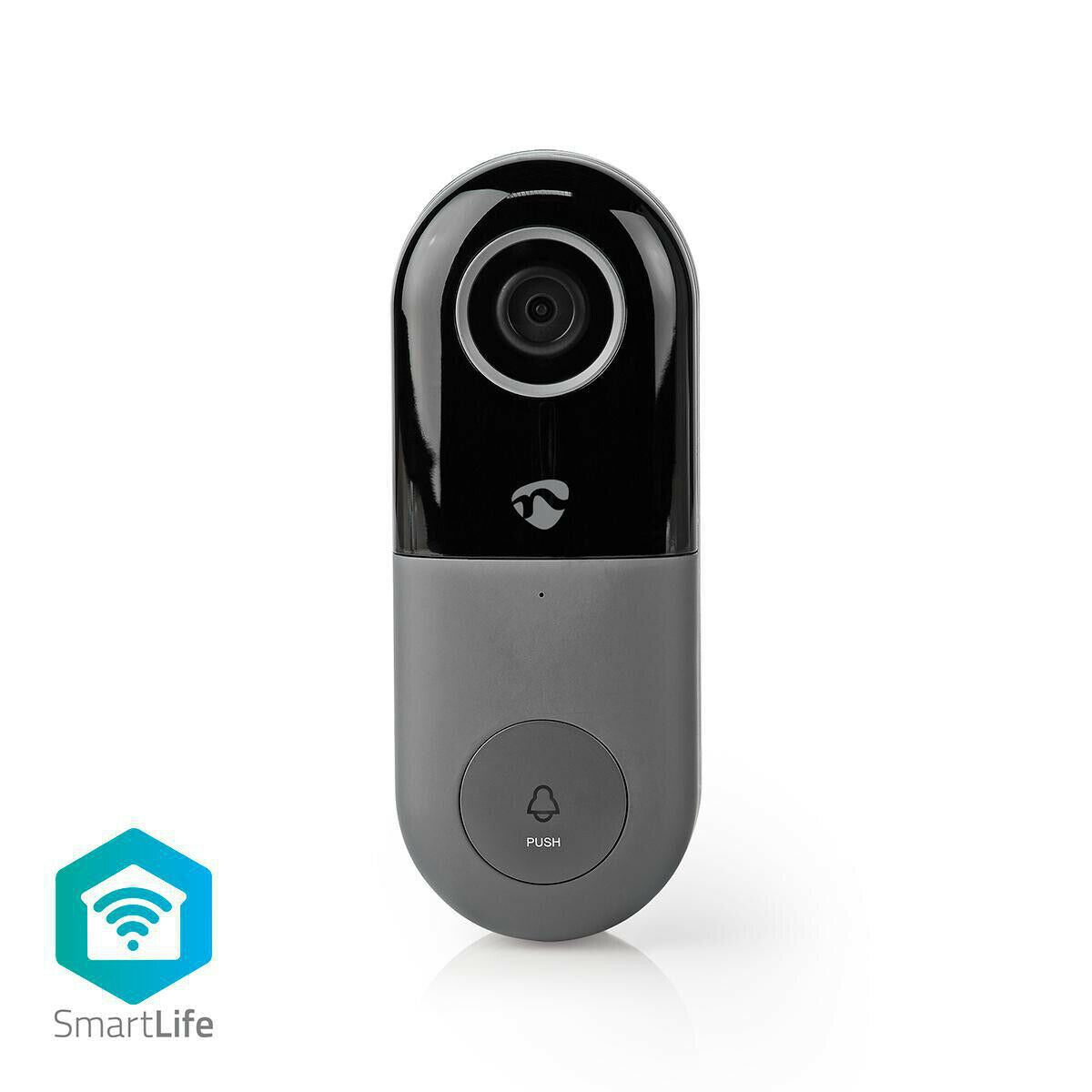 Nedis SmartLife Wireless Video Doorbell WiFi Two-Way Talk PIR Door Bell Security Camera with App Control