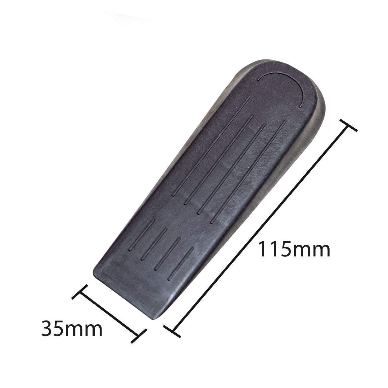 5 Pcs Door Stops Stoppers Black Wedge Wedges Door Jam Home Office Shed