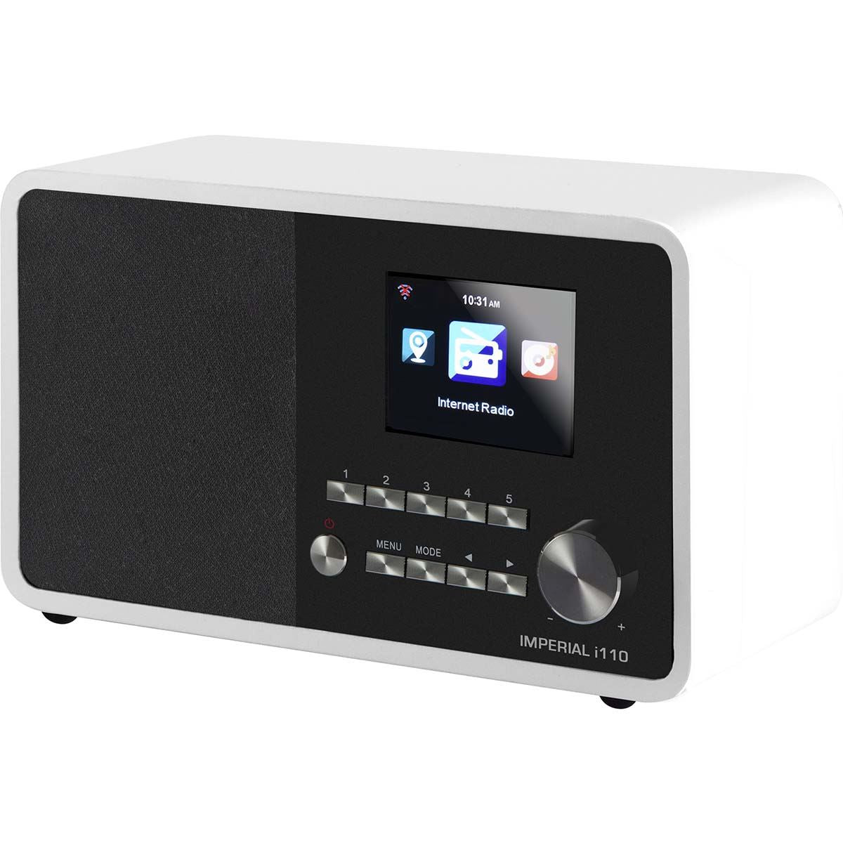 Imperial i110 Wi-Fi Internet Radio with Media Player Function White
