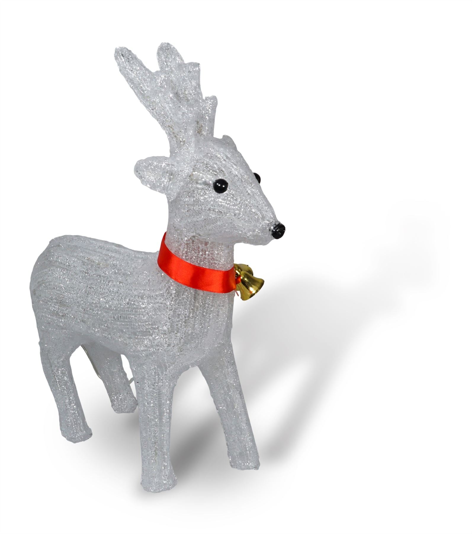Light Up 39cm Christmas Reindeer Outdoor and Indoor with 40 LED Lights, Timer and Battery Operation