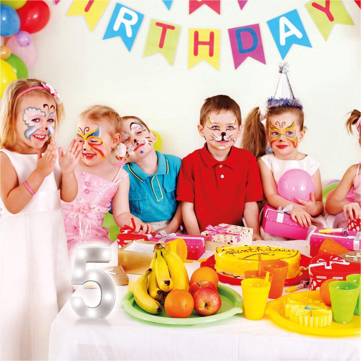 "9" Light Up 3D LED 22cm Numbers Party Birthday Wedding Battery Operated