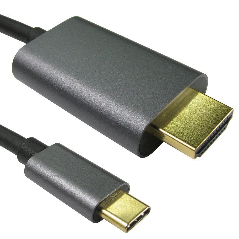 Ex-Pro 2m USB C Type-C to HDMI  8K @ 60hz - Silver / Black