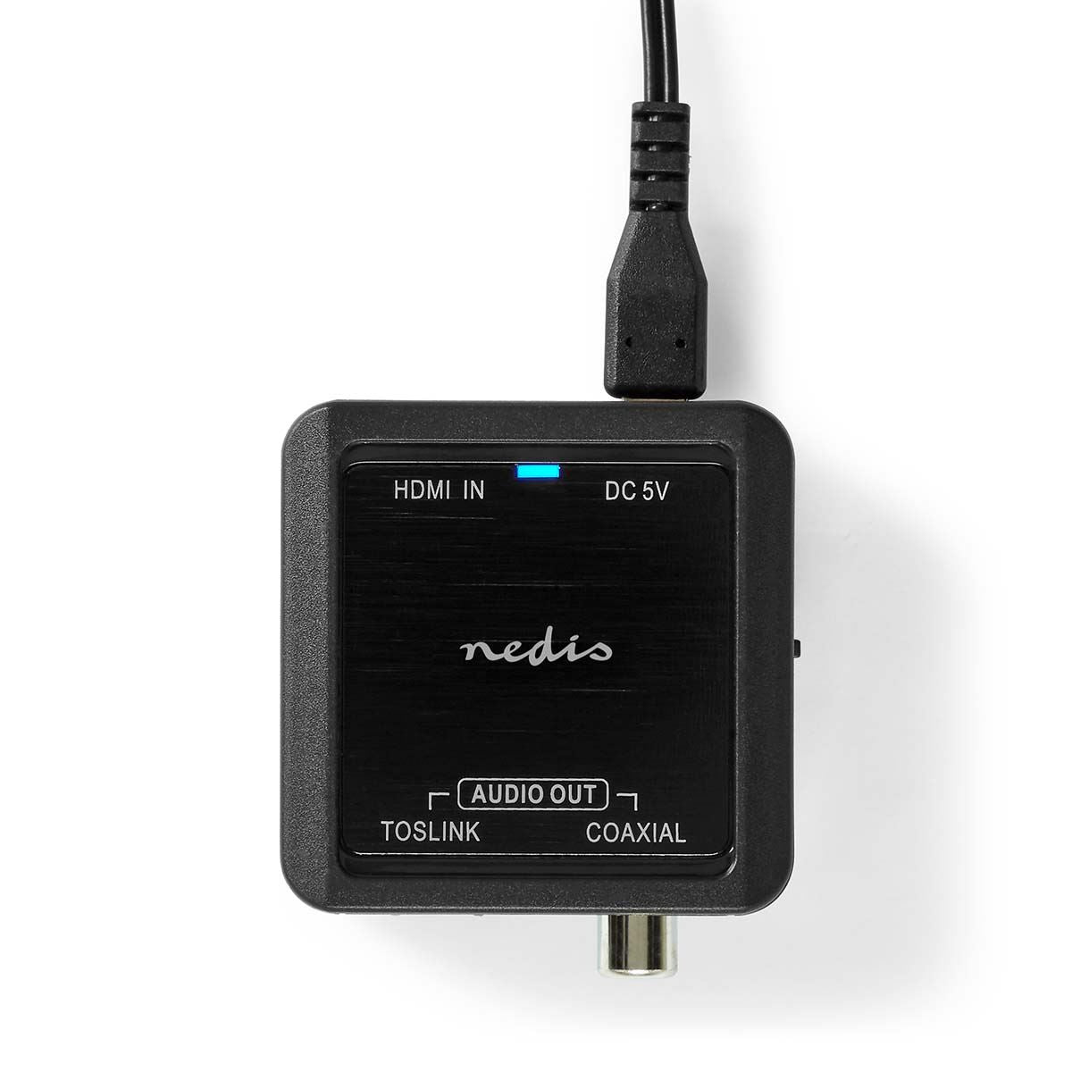 Nedis Digital Audio Converter | 1-way | Connection input: DC Power / HDMI™ Input to Connection output: 1x Coax Audio / 1x TosLink Female | Automatic | Anthracite