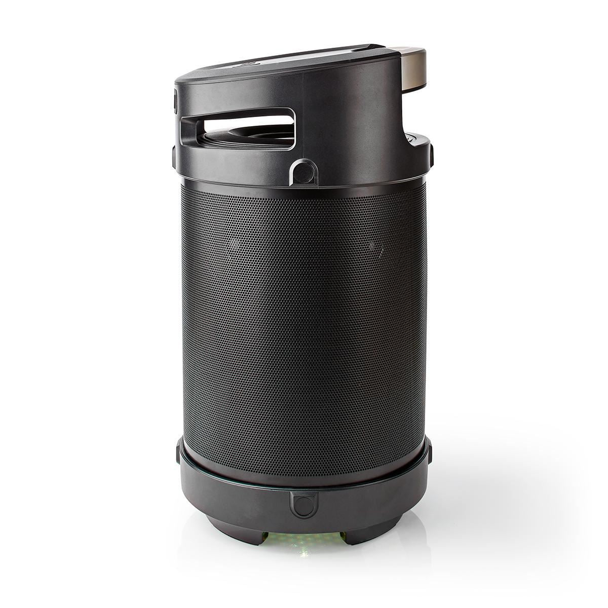 Nedis Bluetooth® Party Boombox | 3.5 hrs | 4.1 | 210 W | Media playback: AUX / USB | IPX5 | Linkable | Carrying handle | Party lights | Black / Silver