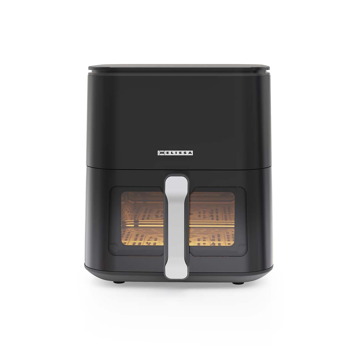 MELISSA Digital Hot Air Fryer XL | 5 l | 60-min Timer | 8 Presets | Viewing window | Black