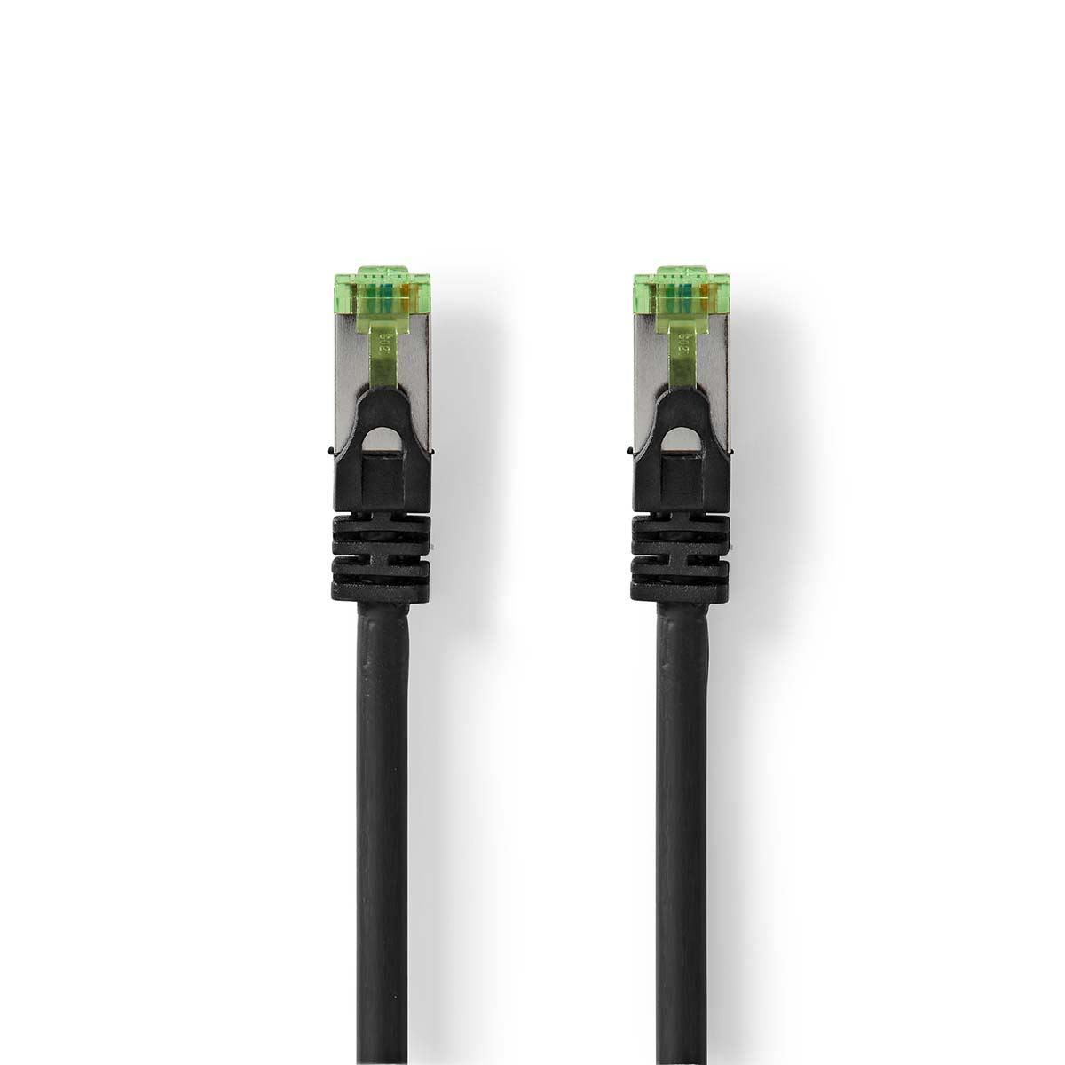 Nedis CAT7 Network Cable | S/FTP | RJ45 Male | RJ45 Male | 1.00 m | Snagless | Round | LSZH | Black | Label