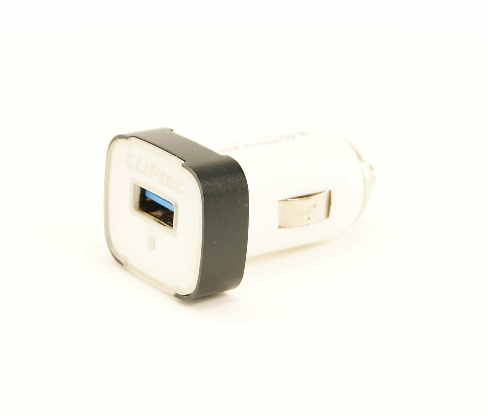 CLiPtec USB 5V 1A Single In-Car Charger Ideal for Older Devices - White