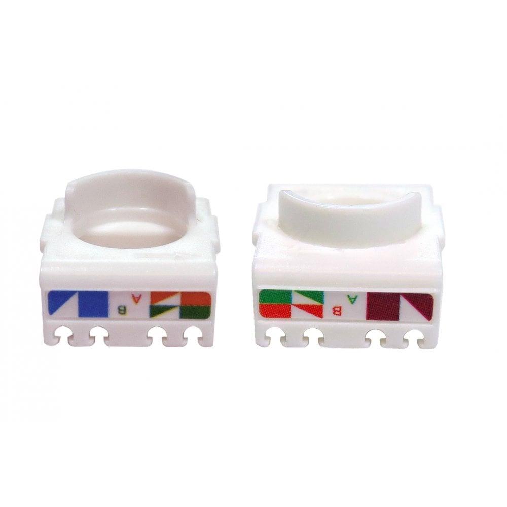 Ex-Pro 1 Port Cat6a RJ45 Shielded Face Plate Wall Socket Single Gang - Tool-less