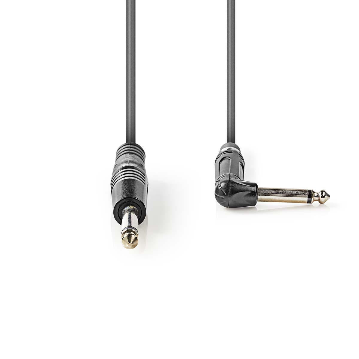 Nedis Mono Audio Cable | 6.35 mm Male | 6.35 mm Male | Nickel Plated | 3.00 m | Round | PVC