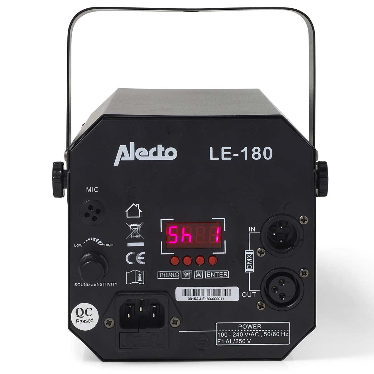 Alecto LED DMX 36 Multi-Coloured Fantasy Light ideal Disco Party with Mounting Bracket