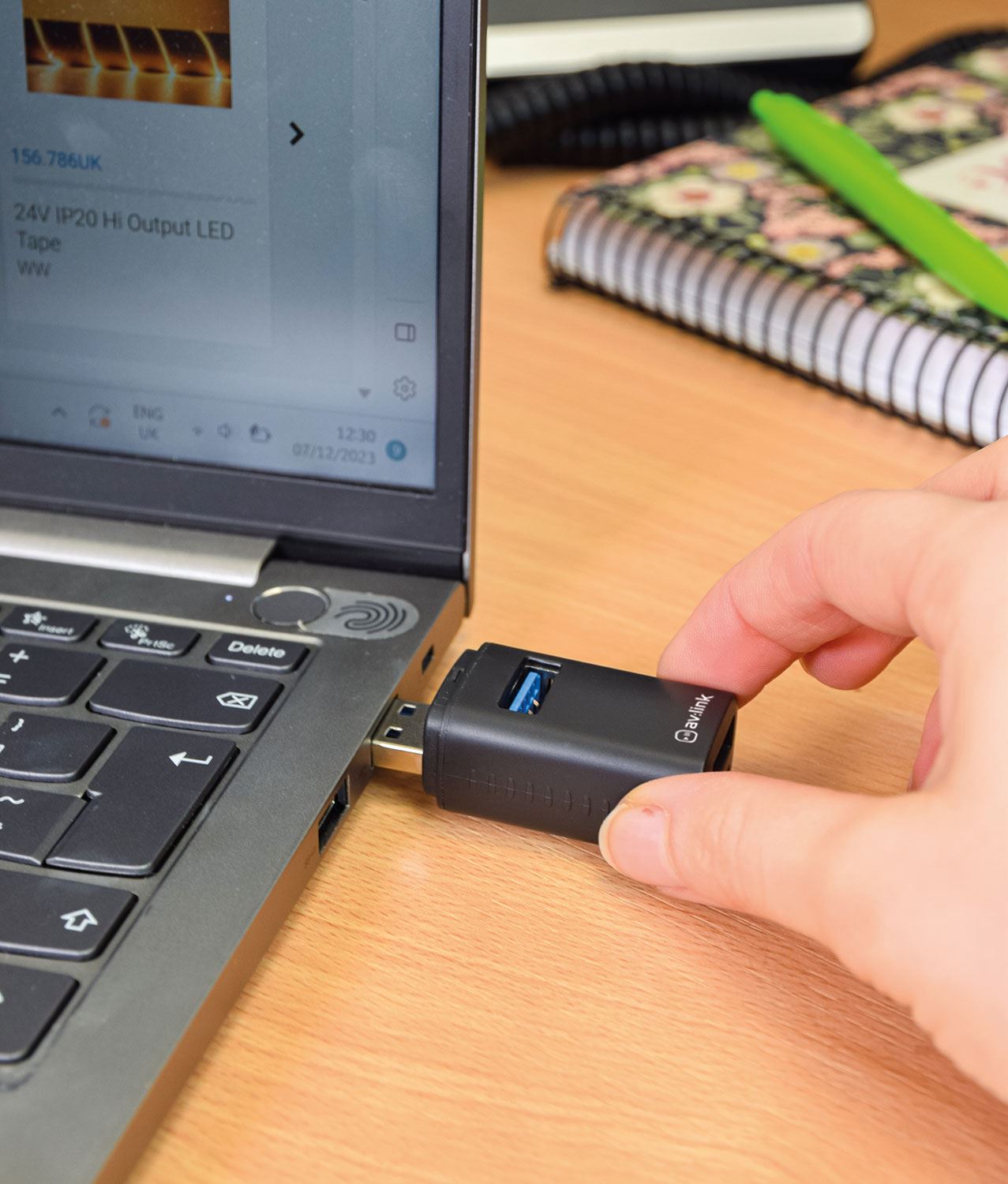 Av:link USB 3.0 Hub 3 Ports Mini Splitter High Speed Data Transfer For PC Laptop Macbook