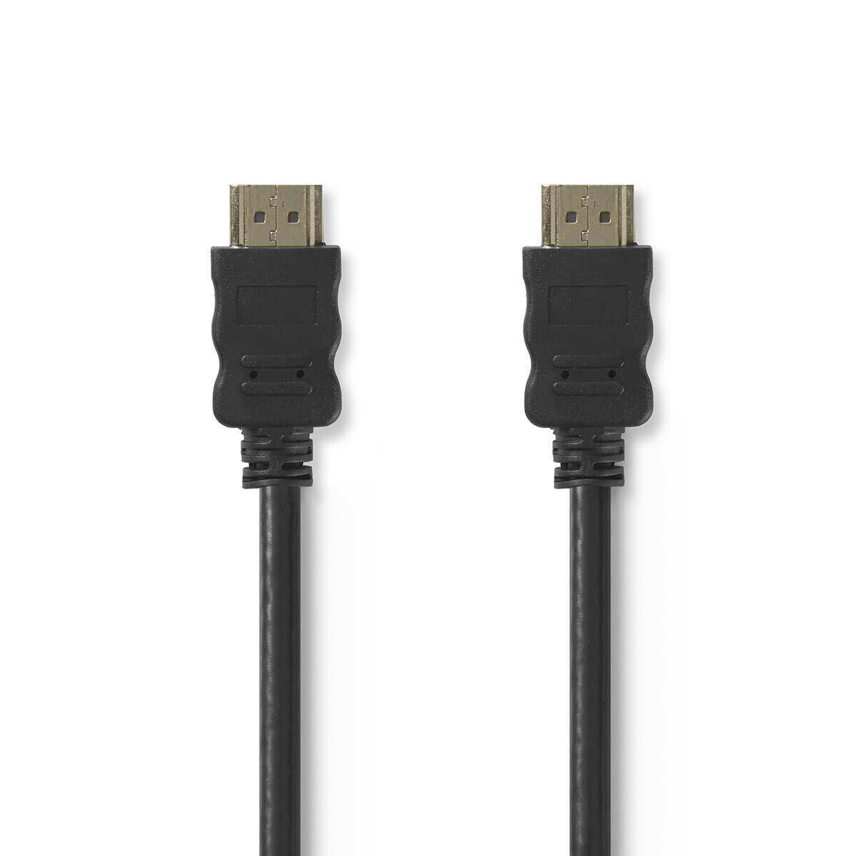 Nedis High Speed HDMI™ Cable with Ethernet | HDMI™ Connector | HDMI™ Connector | 4K@30Hz | ARC | 10.2 Gbps | 1.50 m | Round | PVC | Black