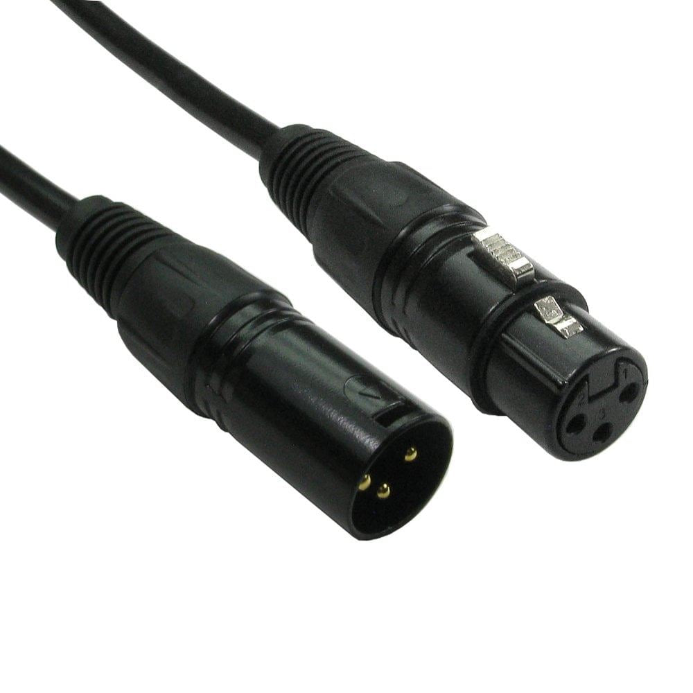Ex-Pro 20m Ultra Flex 3 Pin XLR Male to XLR Female Cable - Black