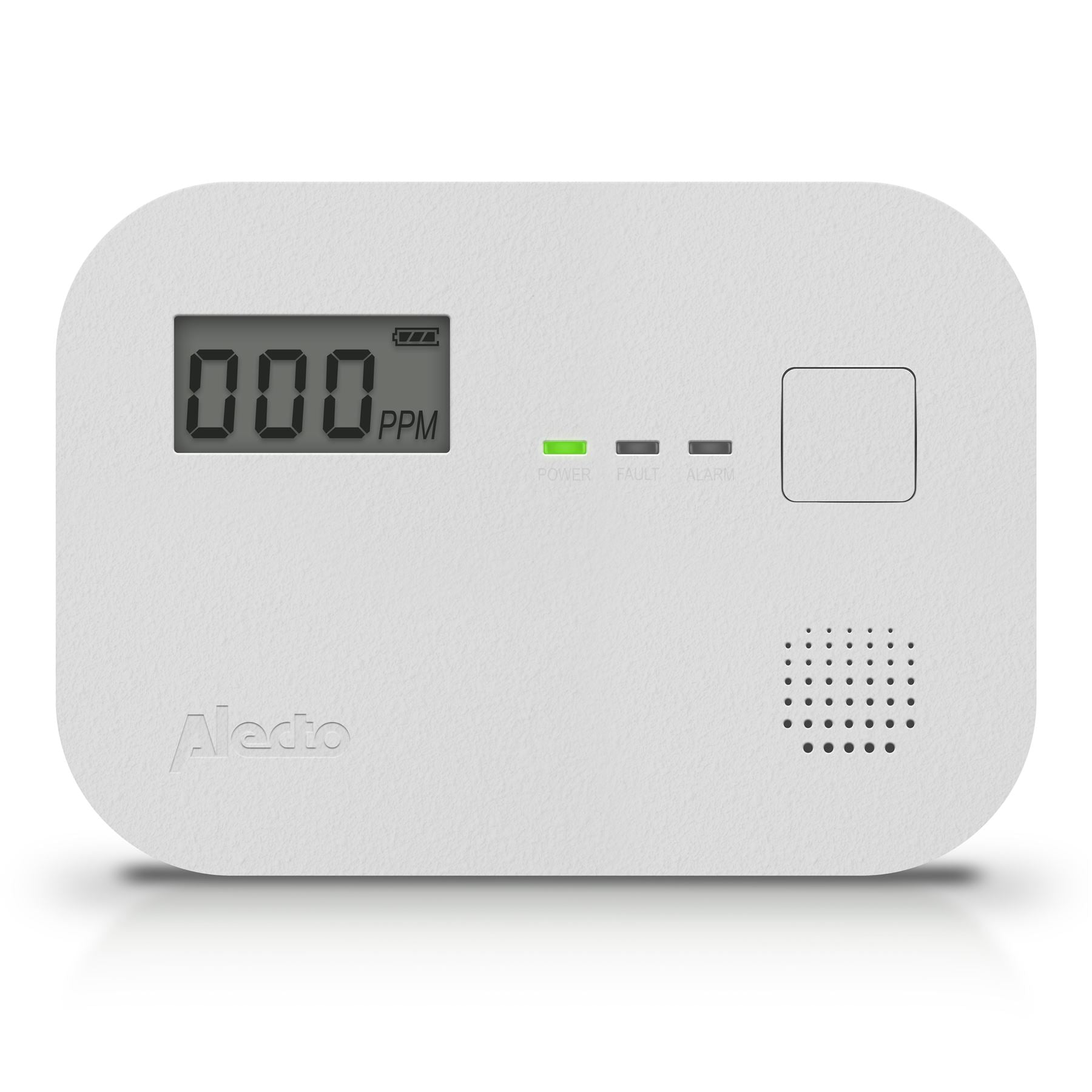 Alecto COA3910 Carbon monoxide Alarm with 10 year Sensor Runtime & LCD Display | EN50291-1:20180 | White