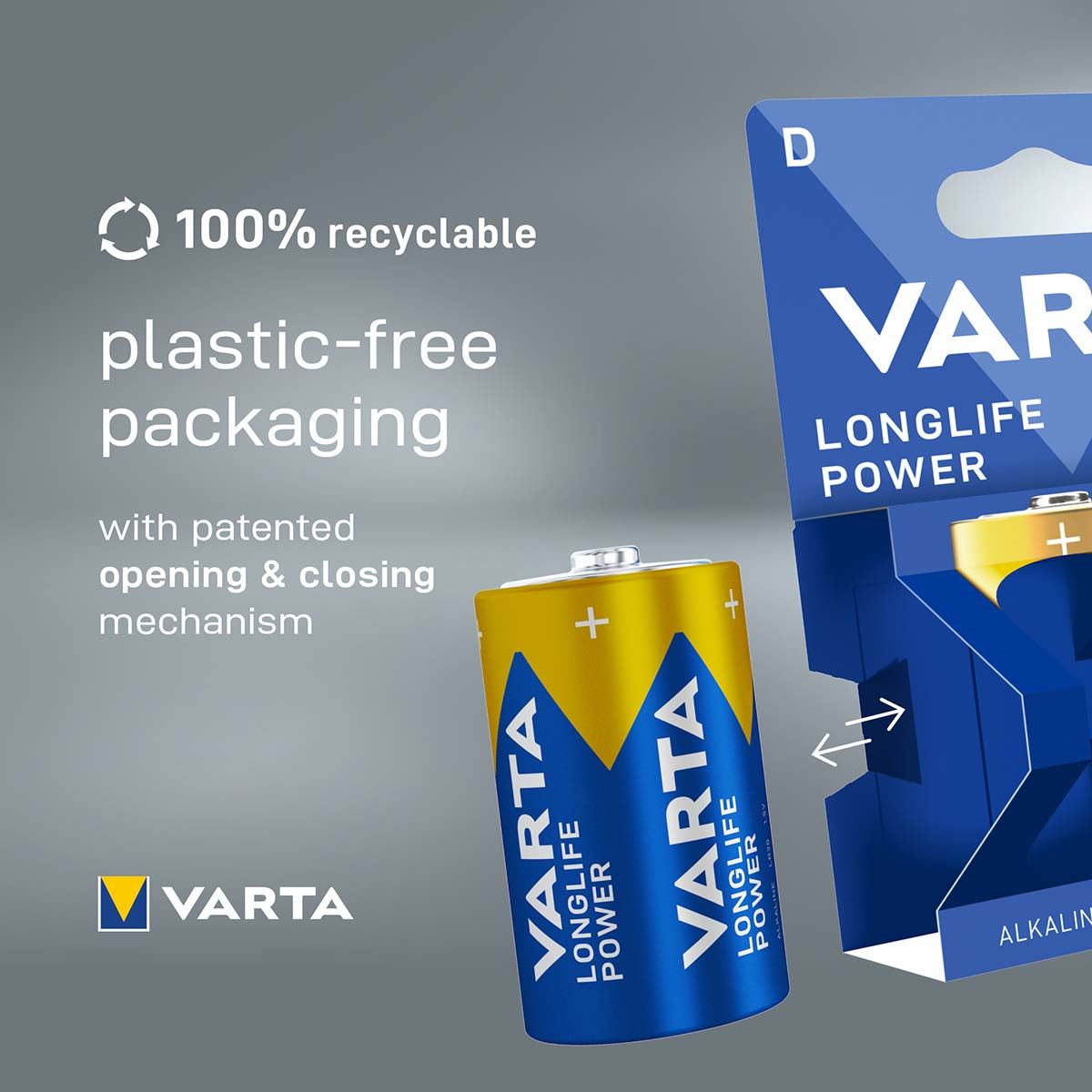 Varta Alkaline Battery D 1.5 V High Energy 2-Blister
