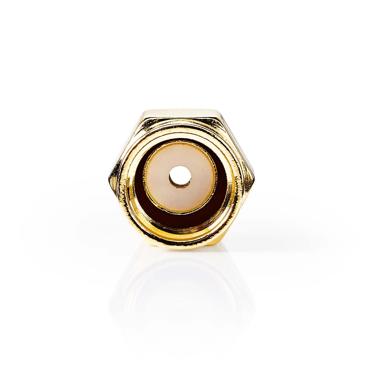 Nedis SMA Connector | Straight | Male | Gold Plated | 50 Ohm | Crimp | Cable input diameter: 2.55 mm | Metal | Gold | 2 pcs | Box