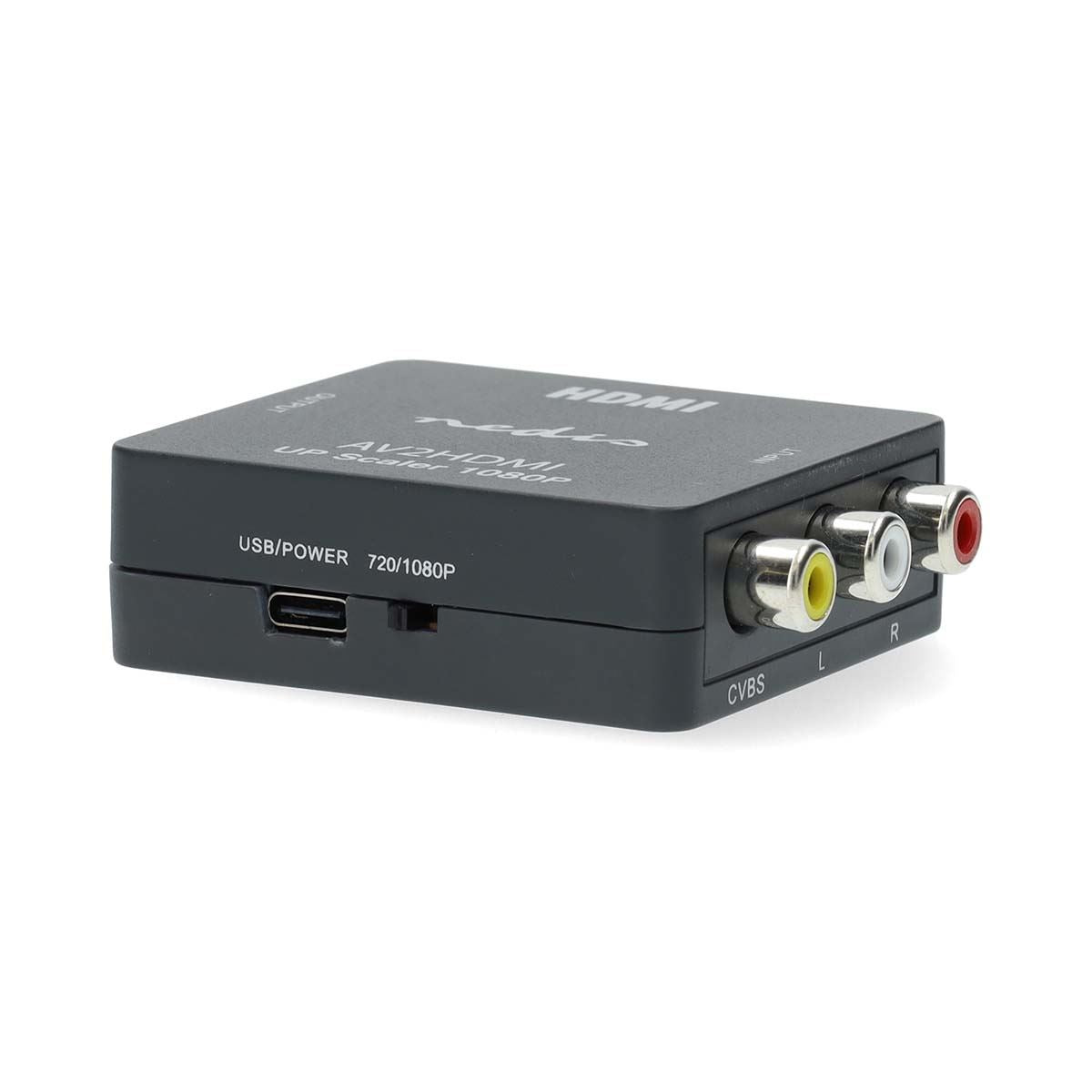 Nedis HDMI™ Converter | 3x RCA Female | HDMI™ Output | 1-way | 1080p | 1.65 Gbps | ABS | Anthracite