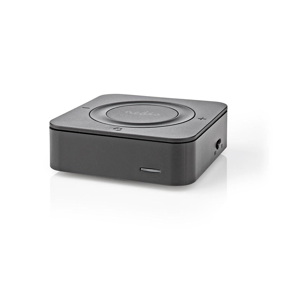 Nedis Bluetooth® Transmitter Receiver | Connection input: 1x AUX / 1x SPDIF | Connection output: 1x AUX / 1x SPDIF | AptX ™ Low latency / AptX™ / SBC | Up to 2 Devices | Maximum battery play time: 22 hrs | Black