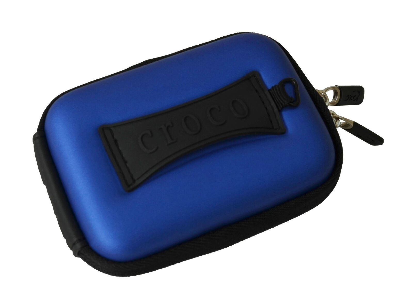Croco Union Jack Flag Tough Case Shock/Water Proof for a Digital Cameras [Medium] - Blue Traditional