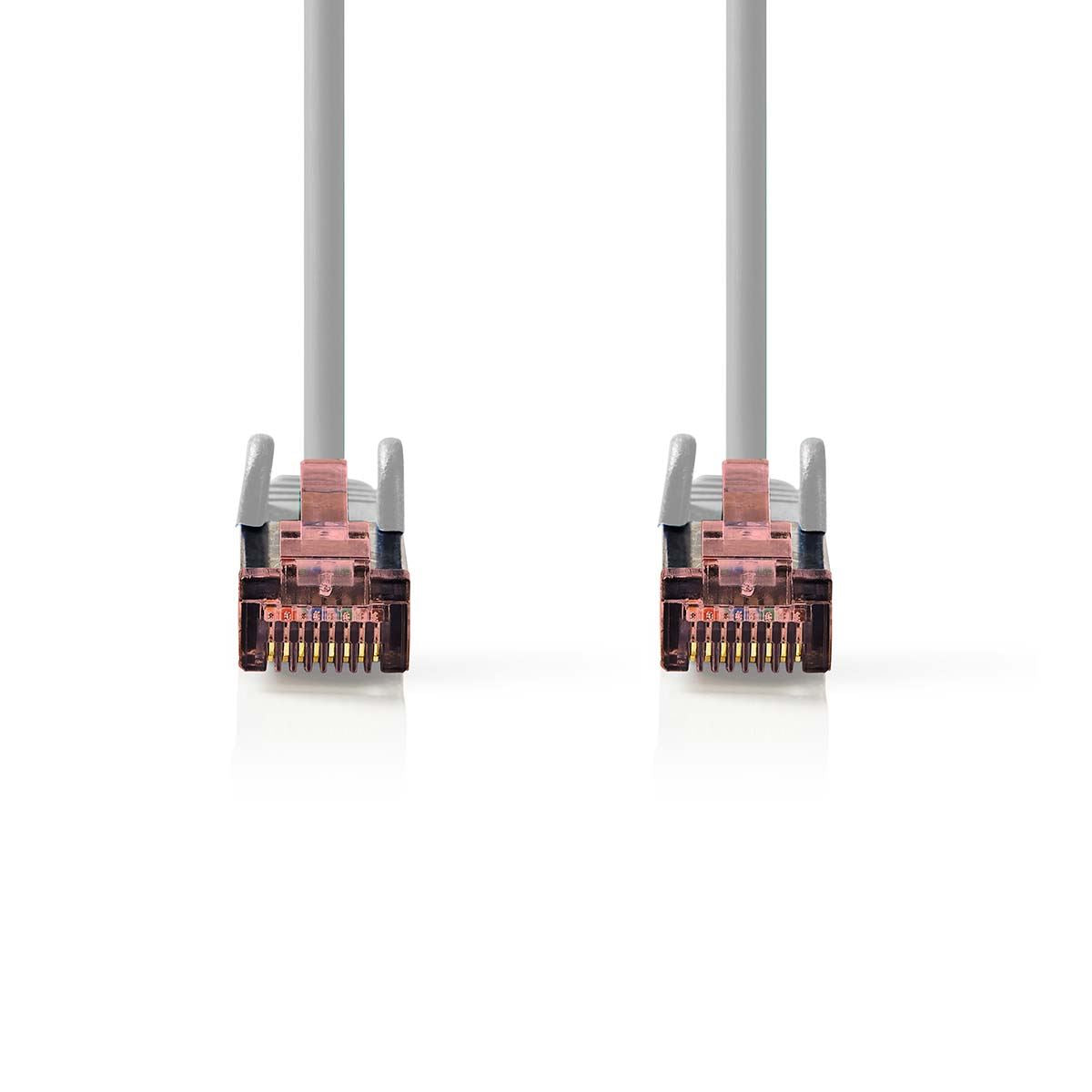 Nedis CAT6 Cable | RJ45 Male | RJ45 Male | S/FTP | 0.50 m | Round | LSZH | Grey | Label