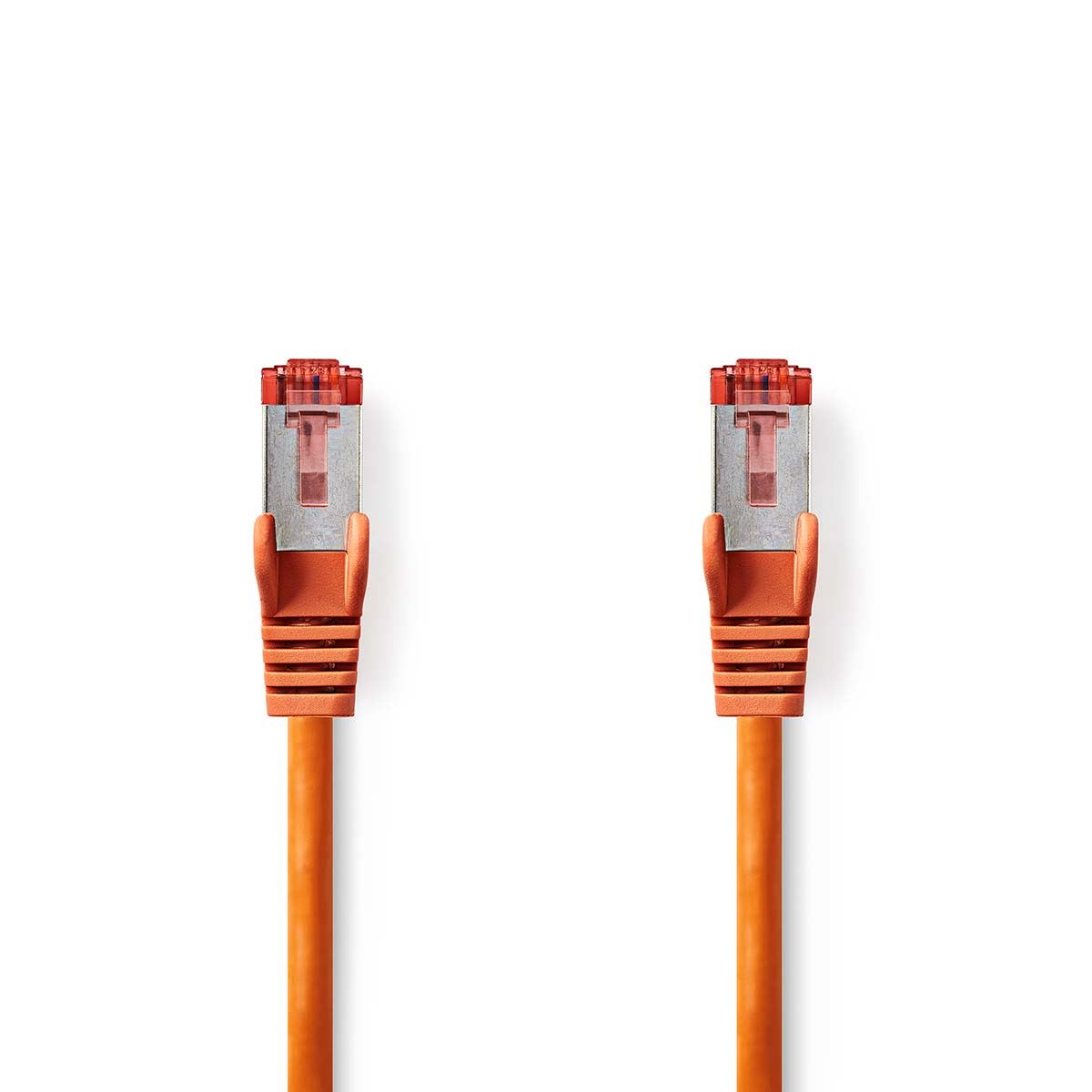 Nedis CAT6 Network Cable | RJ45 Male | RJ45 Male | S/FTP | 1.00 m | Round | LSZH | Orange | Label