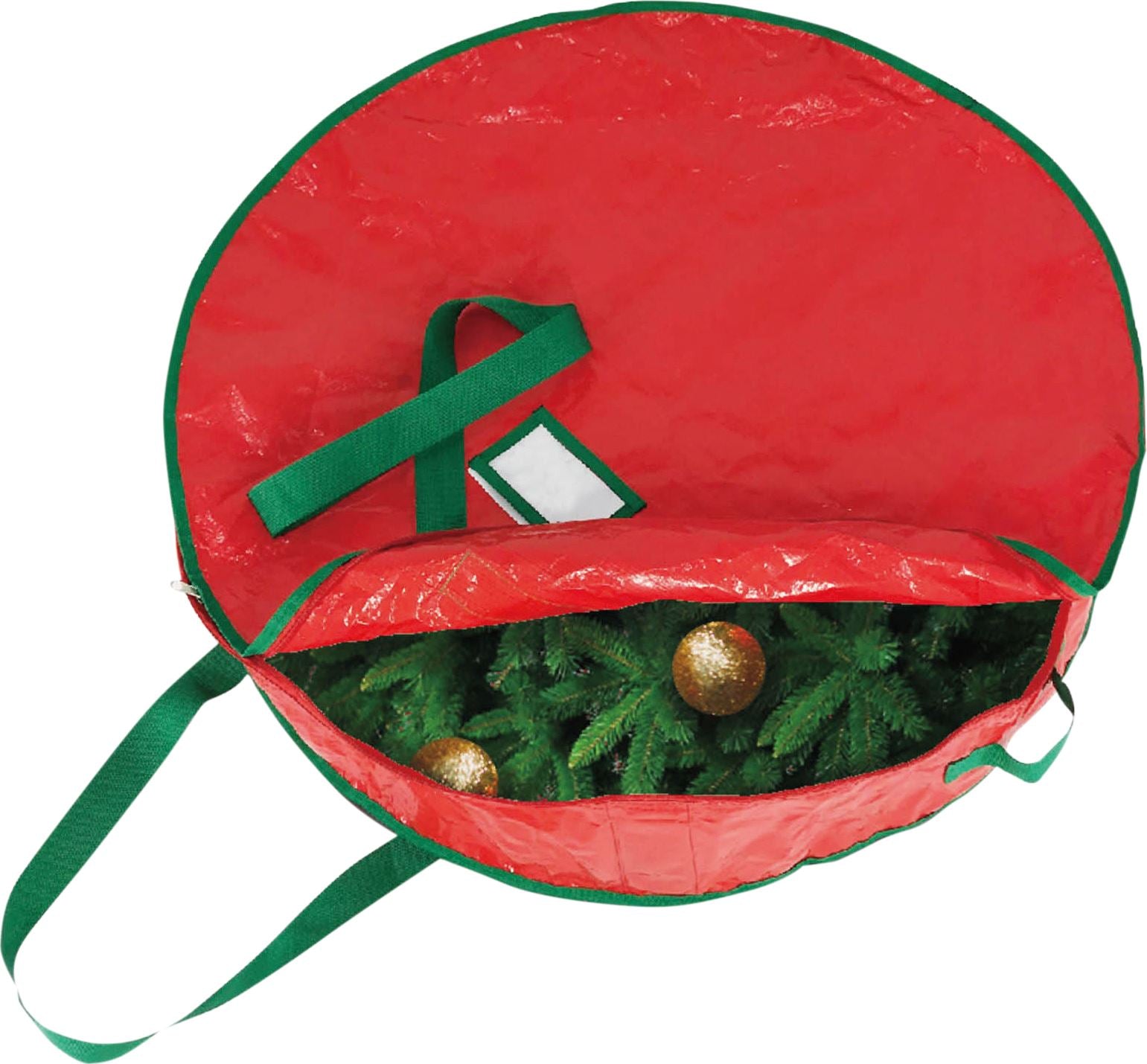 Large Christmas Wreath Storage Bag for up to 70cm Wreath - Red