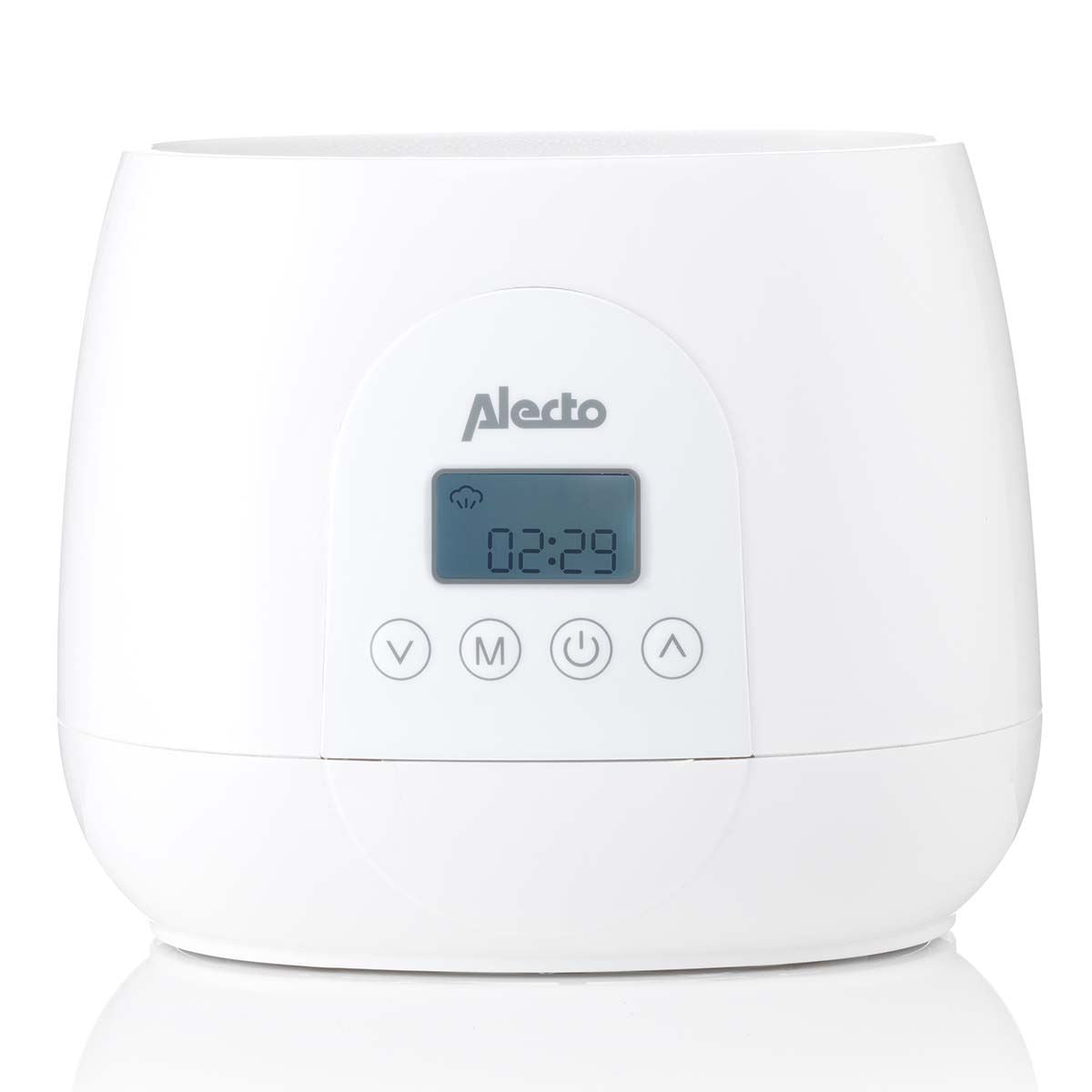 Alecto 2 Bottle Warmer, Baby Double Bottle Sterilizer with Digital Display and Temperature Control in Minutes, Portable Mam Bottle Warmer for Breastmilk, Food, Formula for Travel and Home Use